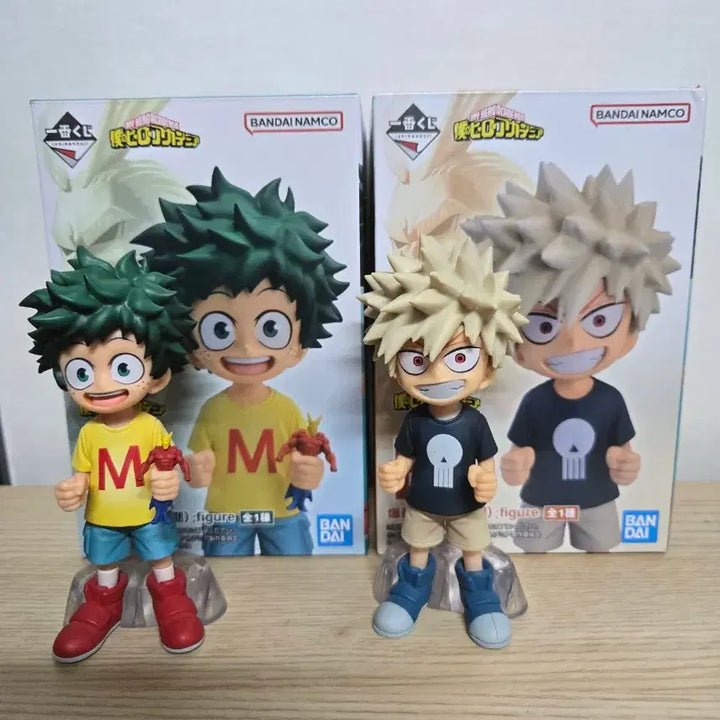 [BUNJANG] My Hero Academia Ichiban Kuji Noodle Stopper Figures Izuku Midoriya (C Prize) &amp; Katsuki Bakugo (E Prize) / 히로아카 나히아 나히아 제일복권 두사람의 동경 치비 미도리야 C상 바쿠고 E상