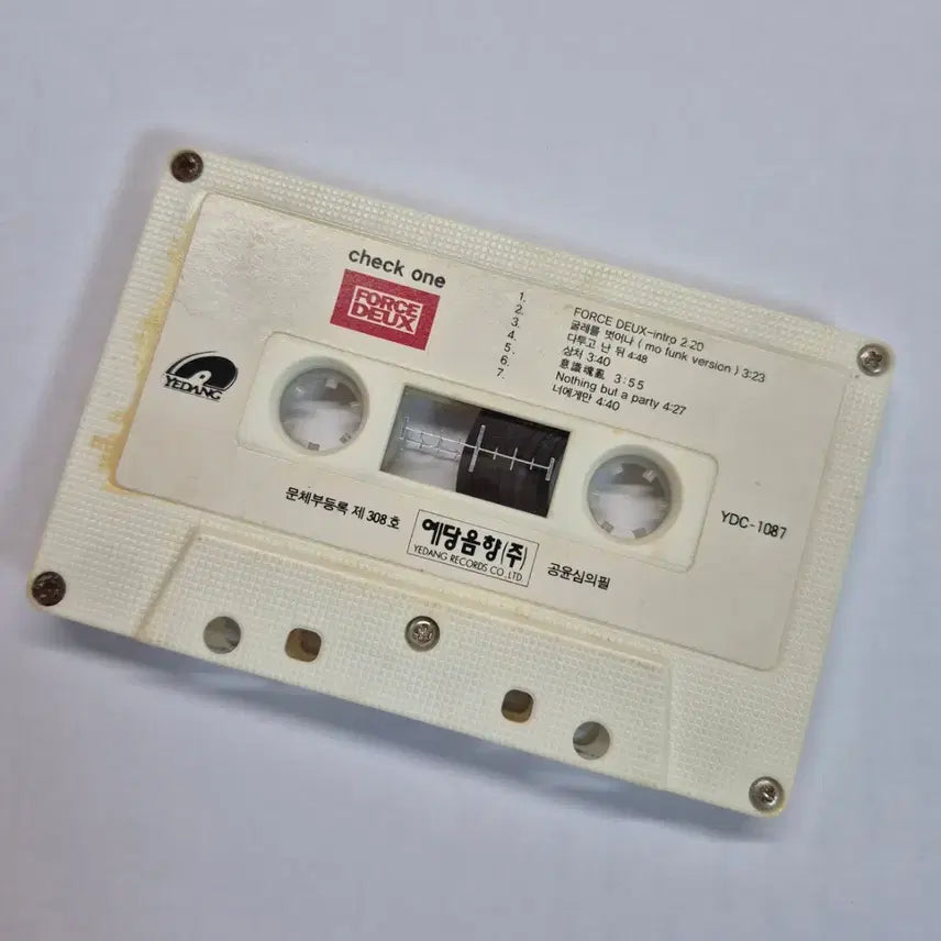 [BUNJANG] DEUX 3rd Album Force Deux Cassette Tape (Yedang Sound Edition) / 희귀 예당판 듀스 3집 force deux 카세트테이프