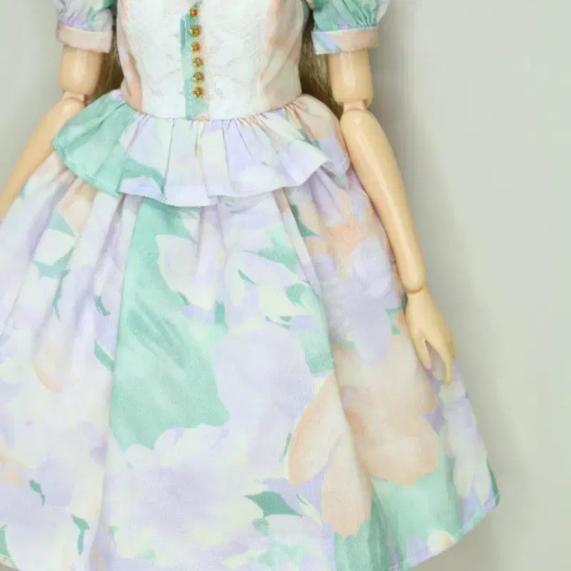 [BUNJANG] Momoko Purple Flower Dress Set / (모모꼬)(선주문) 퍼플 플라워 원피스