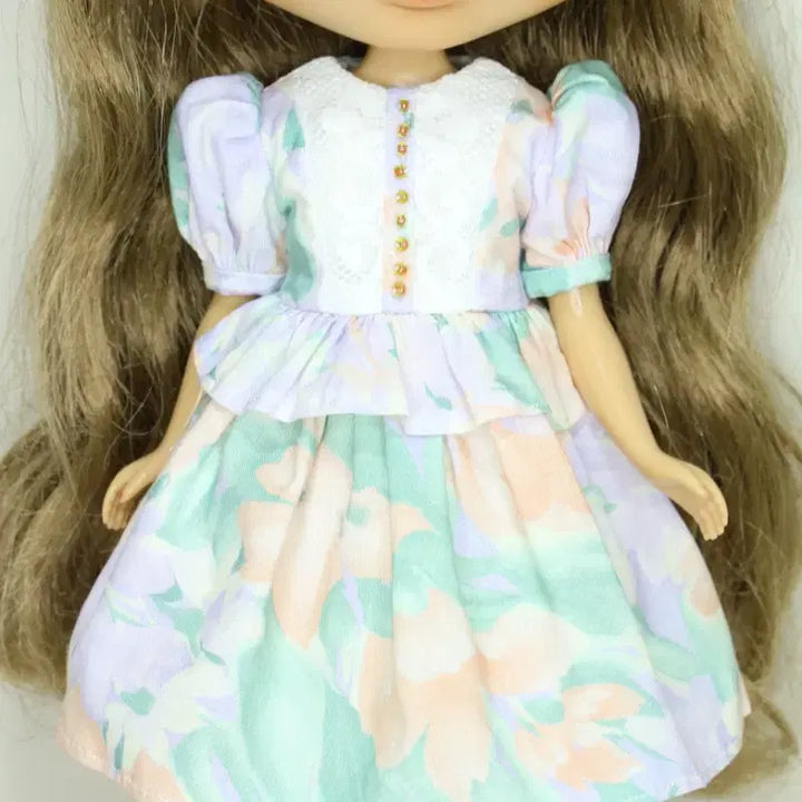 [BUNJANG] Neo Blythe Purple Flower Dress Set / (네오 브라이스)(선주문) 퍼플 플라워 원피스