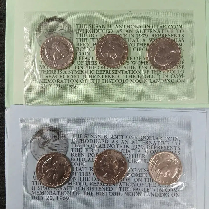 [BUNJANG] 1980-1981 Susan B. Anthony Dollar Coin Mint Set / 1981년, 1980년 1달러 슈잔앤서니 기념 세트