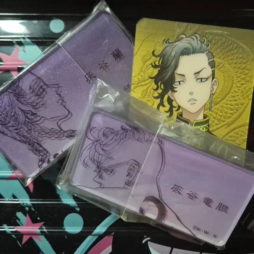 [BUNJANG] Tokyo Revengers Haitani Ran Rindo Youth Ver. Acrylic Name Tag Set / 공식 도리벤 도쿄리벤저스 아크릴 명찰 하이타니 란 린도