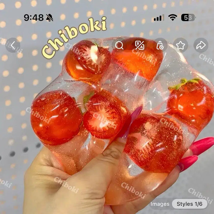 [BUNJANG] Chiboki Tomato Slangi Plush / 샤오홍슈 치보키 토마토 슬랑이