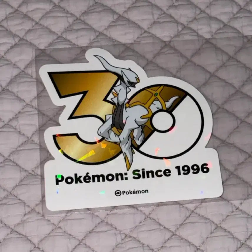 [BUNJANG] Pokemon 30th Anniversary Arceus Logo Sticker / 포켓몬 30주년 로고 스티커 아르세우스
