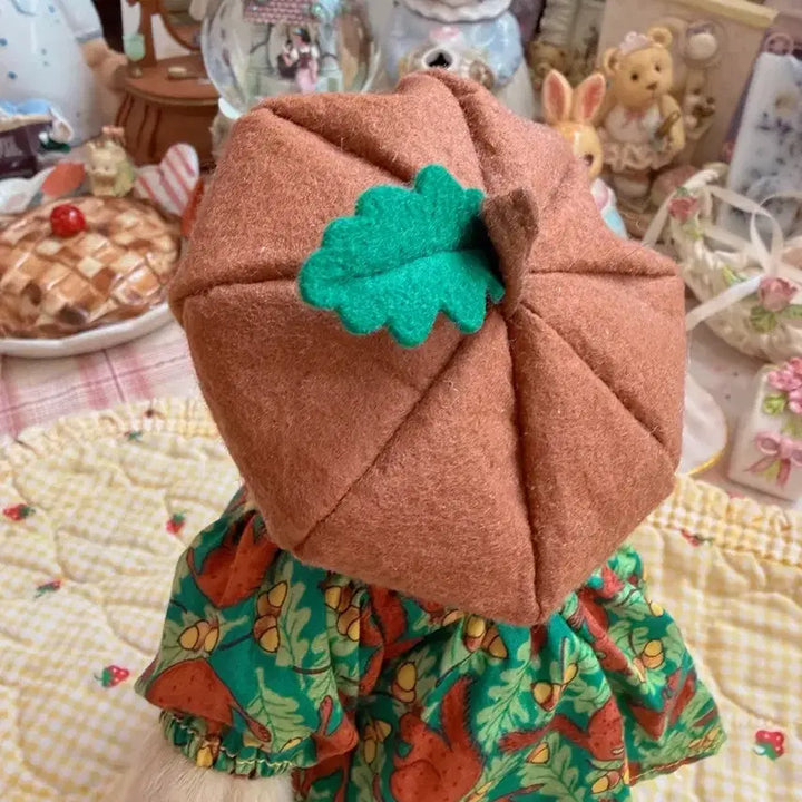 [BUNJANG] Vintage Murphy Bear Squirrel Pattern Dress Doll / 빈티지 머피베어 다람쥐 패턴 원피스 인형
