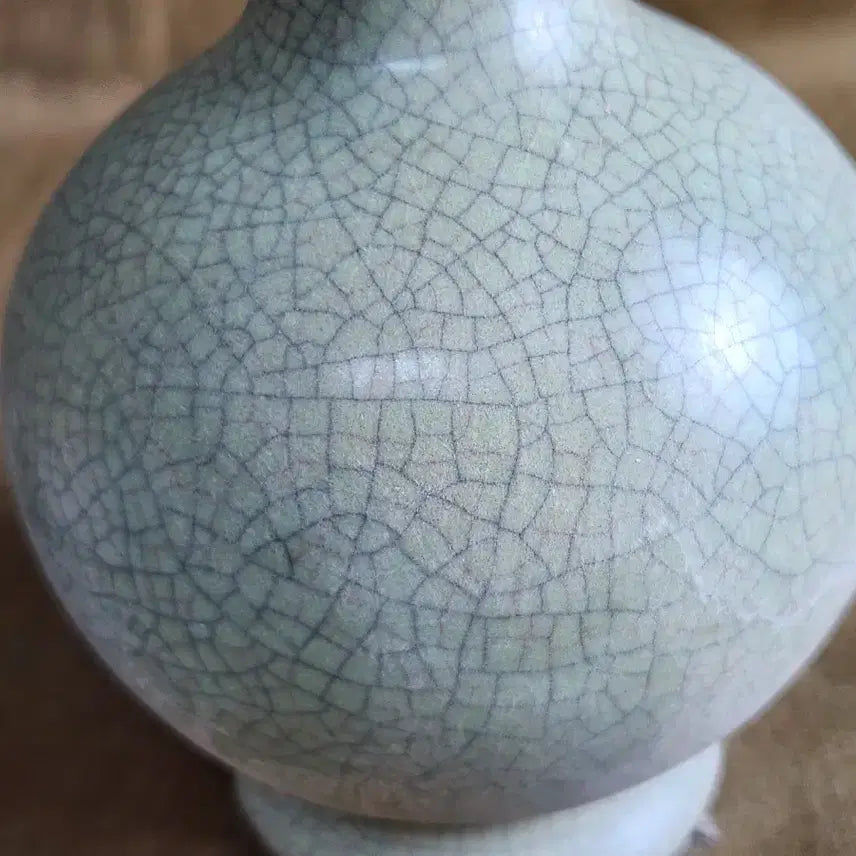 [BUNJANG] Chinese Imperial Kiln Celadon Vase with Crackle Glaze / 중국도자기 황실관요 균열문 청자