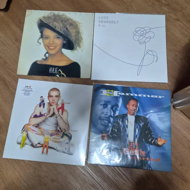 [BUNJANG] Various Artists Vinyl Bundle (BTS, Lauv, MC Hammer, Kylie) / 엘피 4장 일괄 판매(bts, lauv,mc해머 외)