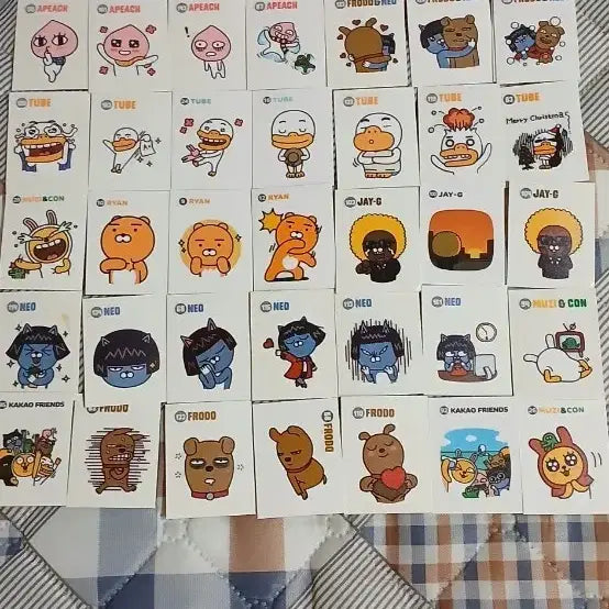 [BUNJANG] Kakao Sticker Set / 카카오 띠부씰  팝니다.