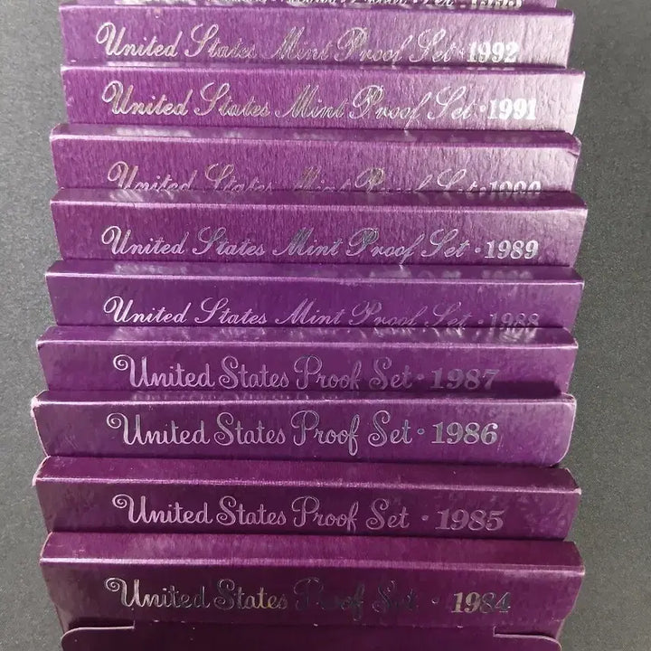 [BUNJANG] US Proof Coin Set 1984-1993 / 미국 주화 프루프 세트 1984-1993