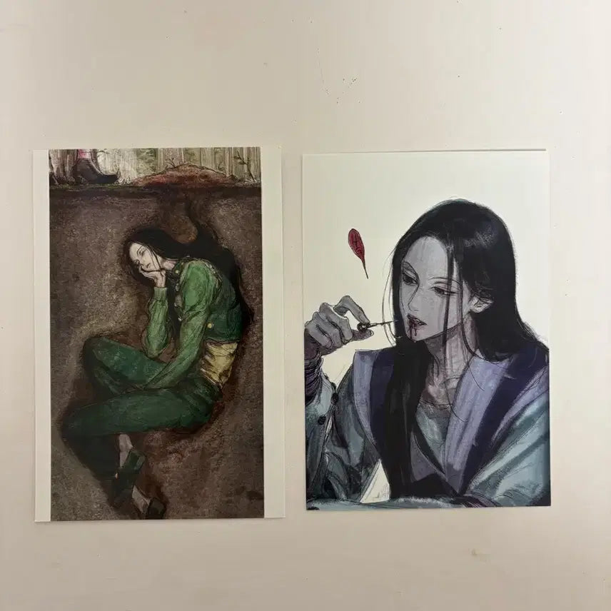 [BUNJANG] Hunter x Hunter Illumi Zoldyck Printing Box Postcard Bundle Set / 헌터헌터 이르미 조르딕 프린팅박스 엽서 일괄 판매