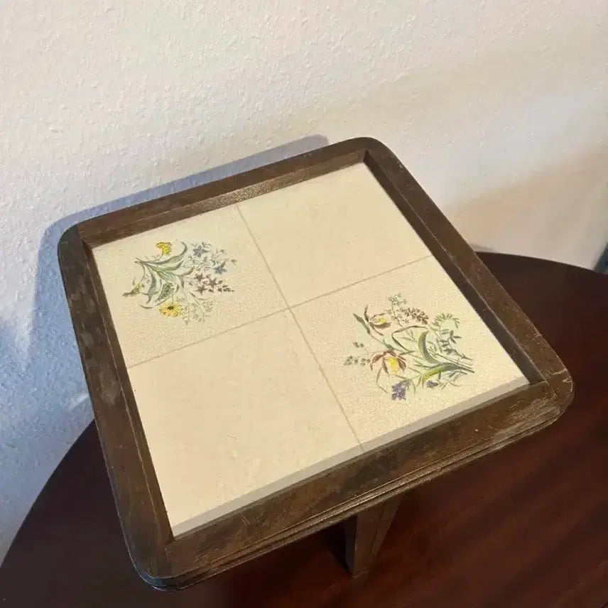 [BUNJANG] German Vintage Floral Mini Table / 독일)빈티지 플로랄 미니테이블