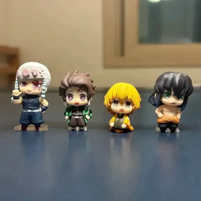 [BUNJANG] Demon Slayer Kimetsu no Yaiba Tengen, Tanjiro, Zenitsu, Inosuke Narendes Gacha Figure Bundle Set / (일괄) 귀멸의칼날 텐겐 탄지로 젠이츠 이노스케 나라분데스 가챠 피규어