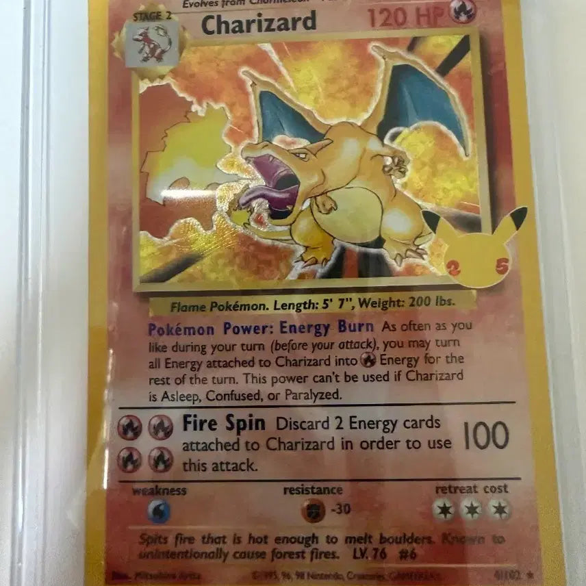 [BUNJANG] Pokemon TCG North America 25th Anniversary Charizard Graded NM / 포켓몬카드 북미 25주년 리자몽 A급