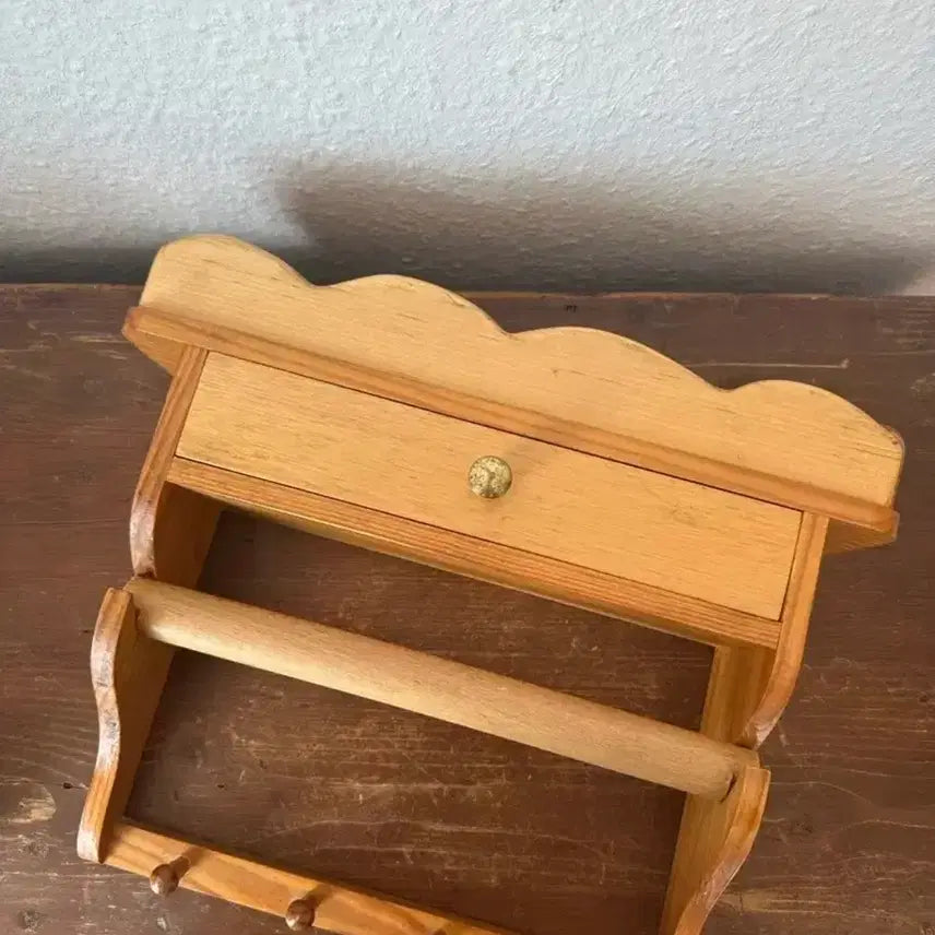 [BUNJANG] Vintage German Wooden Kitchen Rack Shelf Organizer / 독일)빈티지 우드 홀더