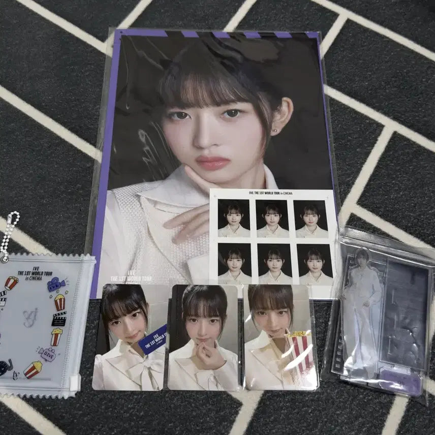 [BUNJANG] IVE Rei Cinema Pop-up Photocard Acrylic Popcorn Photocard Set / 아이브 레이 시네마팝업 개인포토 아크릴 팝콘포토 셋트