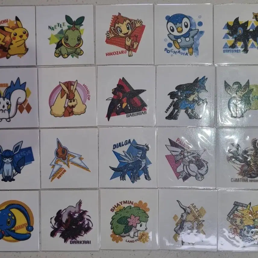[BUNJANG] Full Set Pokémon Brisha Fest Stickers / 일본 포켓몬 브리샤이페스씰 전종 판매