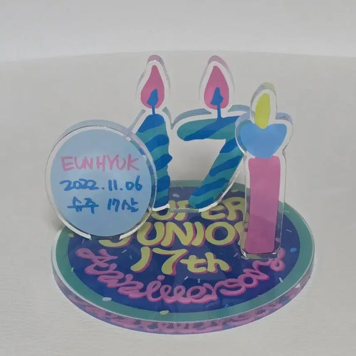[BUNJANG] Super Junior Eunhyuk 17th Anniversary Cake Acrylic Stand Photocard / 은혁 17주년 아크릴스탠드 포카