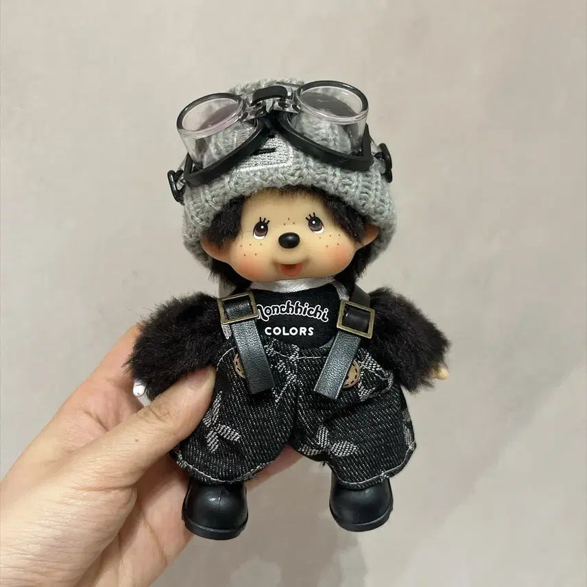 [BUNJANG] Custom Monchhichi Colors Black Monchhichi / 커스텀 몬치치 컬러즈 블랙 몬치치