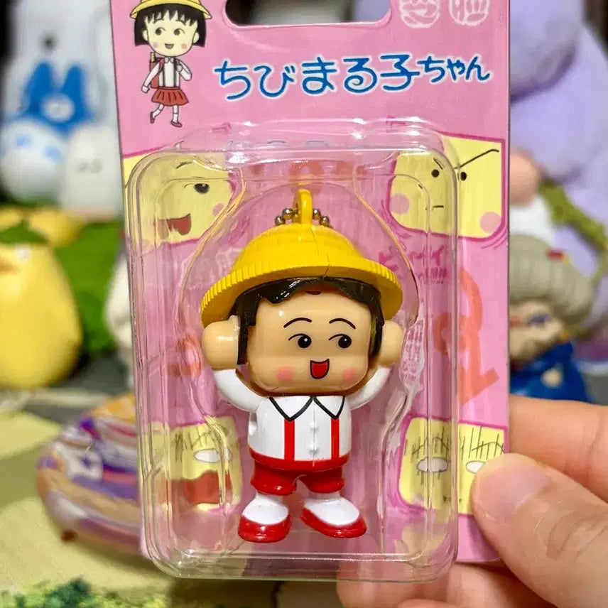[BUNJANG] Chibi Maruko-chan Mascot Face Keyring / 오늘까지 할인)빈티지 치비마루코짱 마스코트 얼굴표정 키링