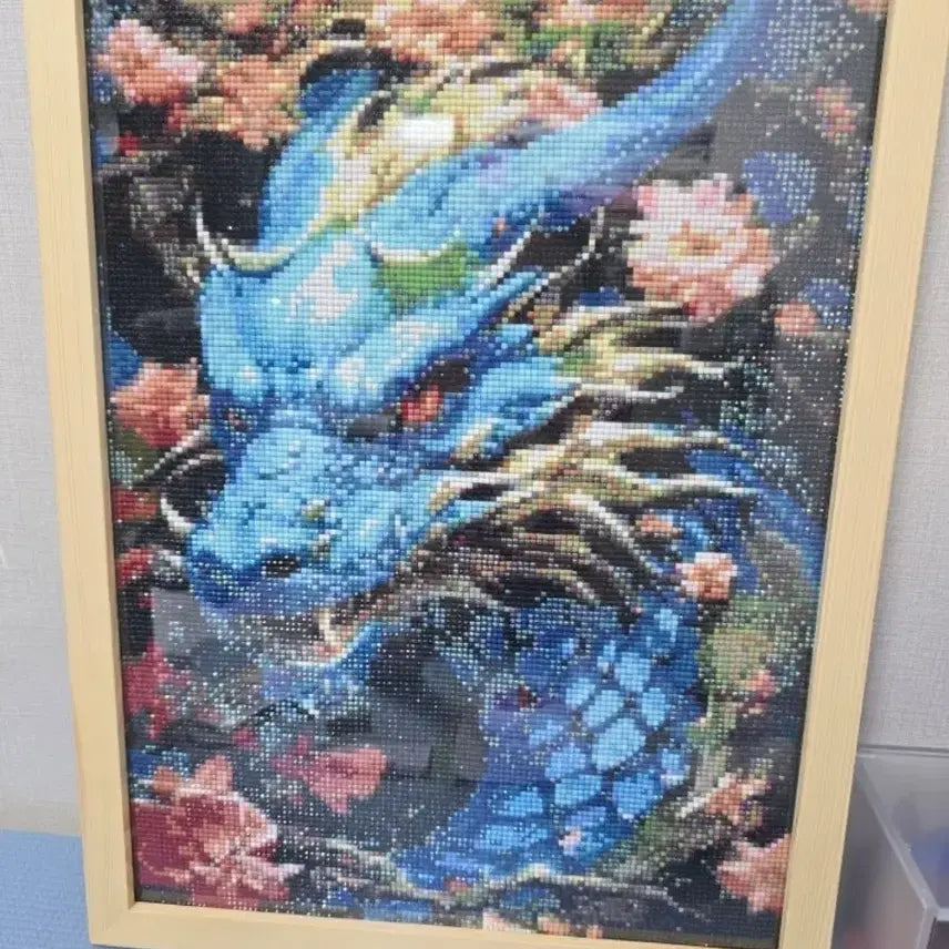 [BUNJANG] Completed Dragon Diamond Painting with Frame / 보석십자수 용 완성품