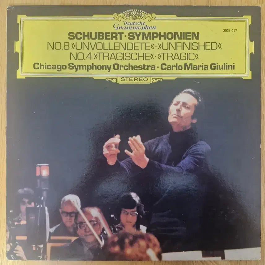 [BUNJANG] Carlo Maria Giulini Schubert Symphonies No.8 &amp; No.4 LP / [C] Carlo Maria - Schubert: Symphonies No.8 &amp; No.4 LP (속지X)