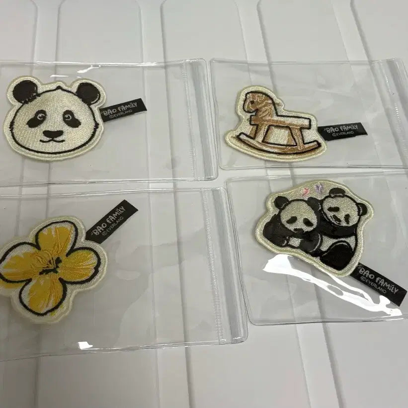 [BUNJANG] Everland Fu Bao Wappen Badge Bundle Set / 에버랜드 푸바오 와펜 배지 일괄