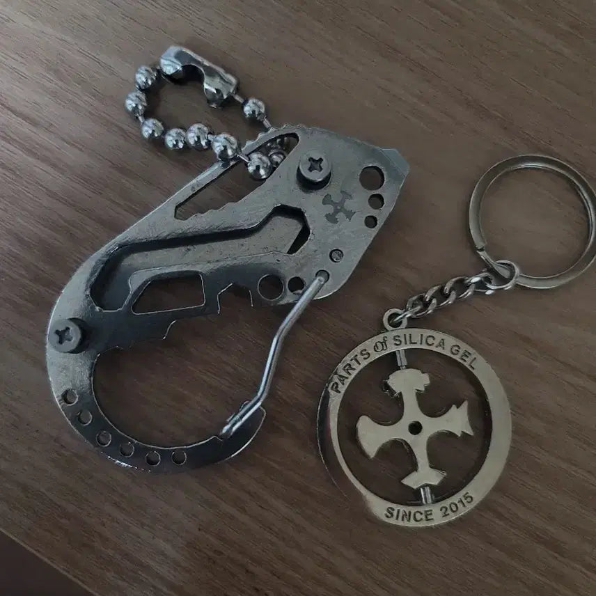 [BUNJANG] Silica Gel Carabiner Keychain / 실리카겔 카라비너+키링