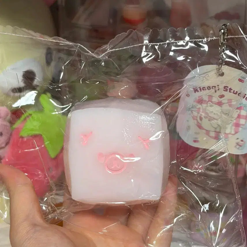 [BUNJANG] Rilakkuma Marshmallow Squishy Plush Toy / 리락쿠마 마시멜로 말랑이