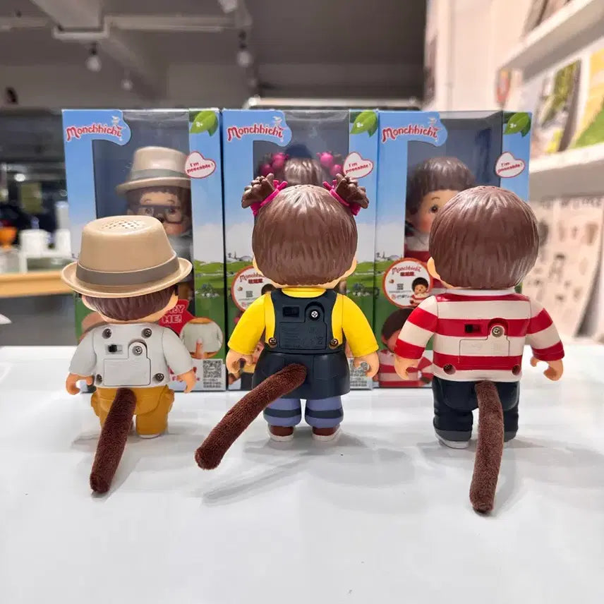 [BUNJANG] Monchhichi Sound Figure 3-Set (Talking Toy) / 몬치치 사운드 피규어 3종 세트 새상품 (말하는 장난감)