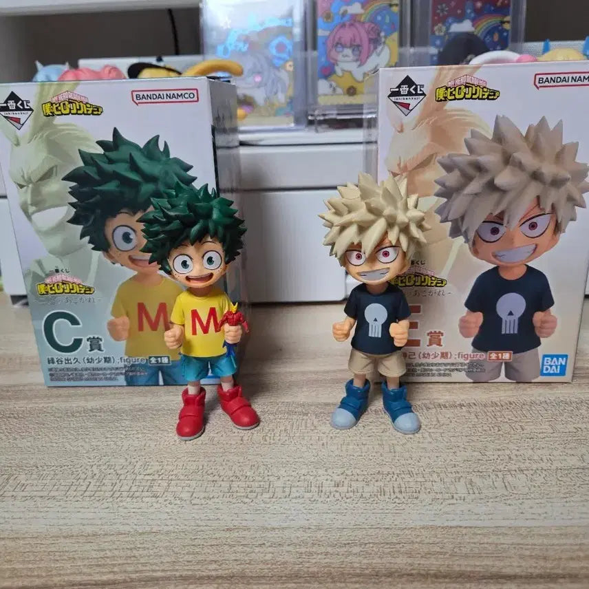 [BUNJANG] My Hero Academia Ichiban Kuji Childhood Deku C Prize, Bakugo E Prize (Opened Set) / (개봉)히로아카 제일복권 유년기 미도리야 C상, 바쿠고 E상 일괄