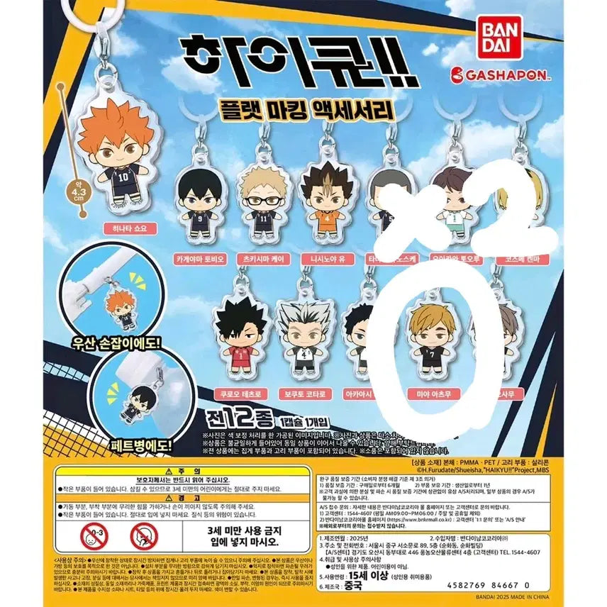 [BUNJANG] Haikyu!! Atsumu Flat Mezushi (Set of 2) / [하이큐] 플랫 메지루시 (아츠무 2개)