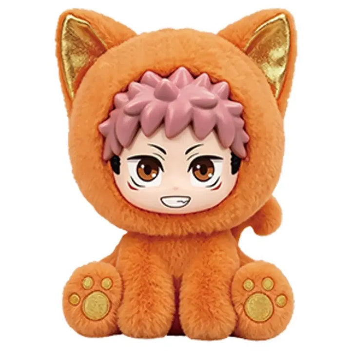 [BUNJANG] Pick n Pop Jujutsu Kaisen Yuji Itadori Cat Ear Sitting Party Series Figure / 주술회전 캣이어 주부부 시팅파티 시리즈 이타도리 유지