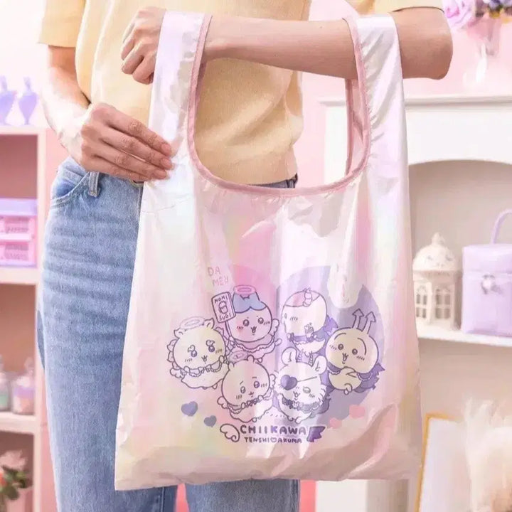 [BUNJANG] Chiikawa Angel &amp; Devil Aurora Eco Bag / 치이카와 천사 &amp; 악마 오로라 에코백