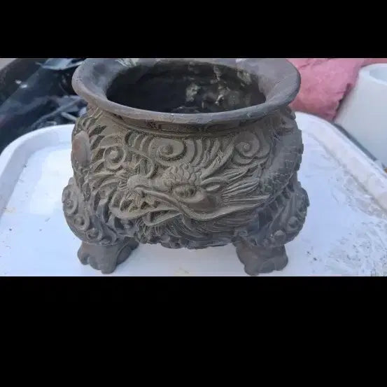 [BUNJANG] Bronze Incense Burner with Engraved Pattern / 동조각문양 향로 무게5키로 가격제시판매