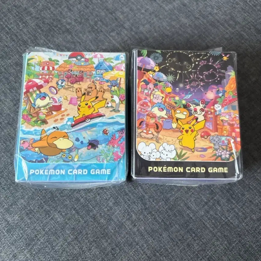 [BUNJANG] Pokemon Card Game Deck Case Chilling Beach, Fireworks Bundle Set / (일괄)포켓몬 카드 게임 덱 케이스 칠링 비치, 불꽃놀이