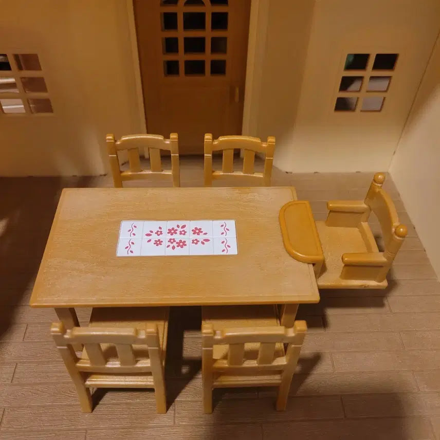 [BUNJANG] Sylvanian Families Dining Table Set / 실바니안 식탁세트