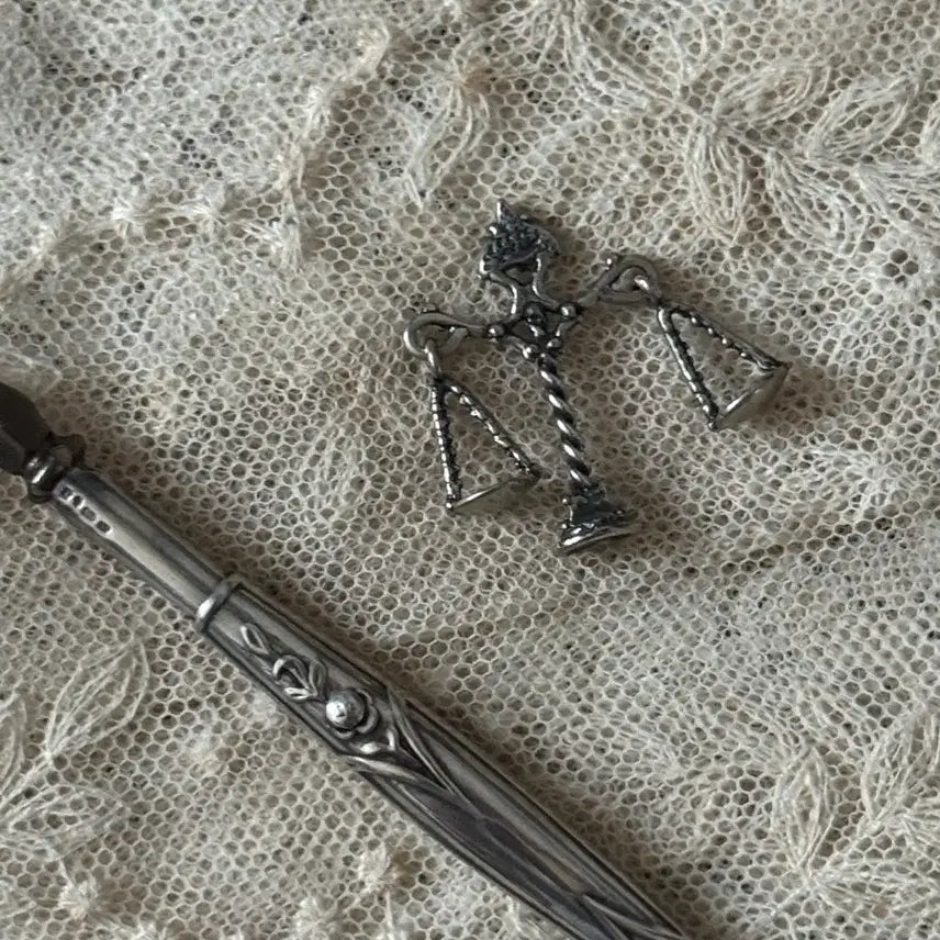 [BUNJANG] Italian Sterling Silver 800 Miniature Scale / 이태리 실버 800 은 미니어쳐 천칭