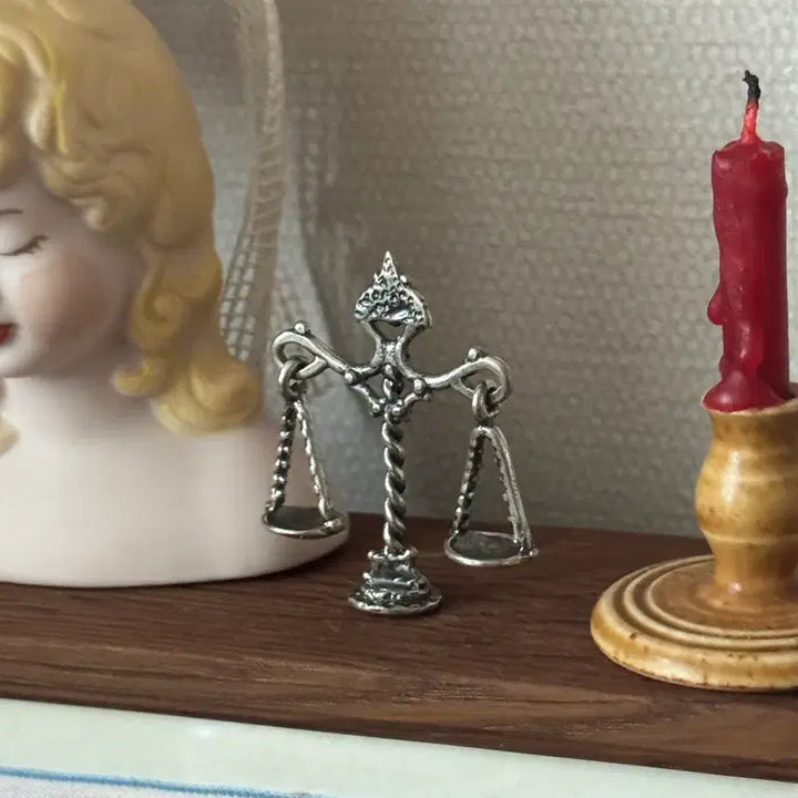 [BUNJANG] Italian Sterling Silver 800 Miniature Scale / 이태리 실버 800 은 미니어쳐 천칭