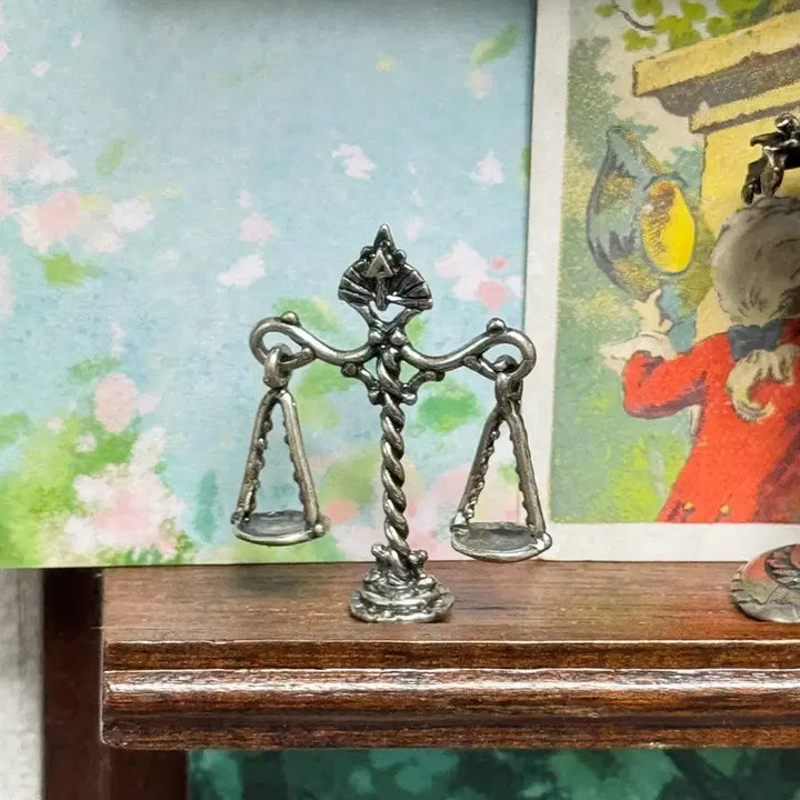 [BUNJANG] Italian Sterling Silver 800 Miniature Scale / 이태리 실버 800 은 미니어쳐 천칭