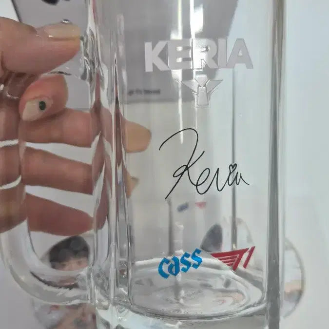 [BUNJANG] Cass x T1 Keria Beer Glass Set / 새상품)카스 T1 케리아 맥주잔1개 + 카스코스터2개 일괄