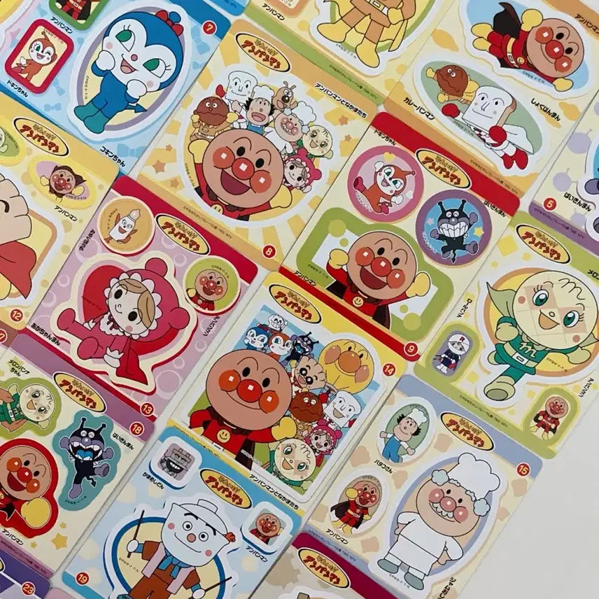 [BUNJANG] Classic Anpanman Sticker Full Set (1-30) / 고전 호빵맨 스티커 1-30 풀세트