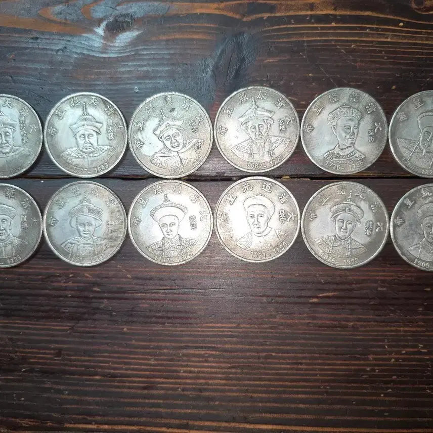 [BUNJANG] Qing Dynasty 12 Emperors Coin Set / 청나라12황제 동전