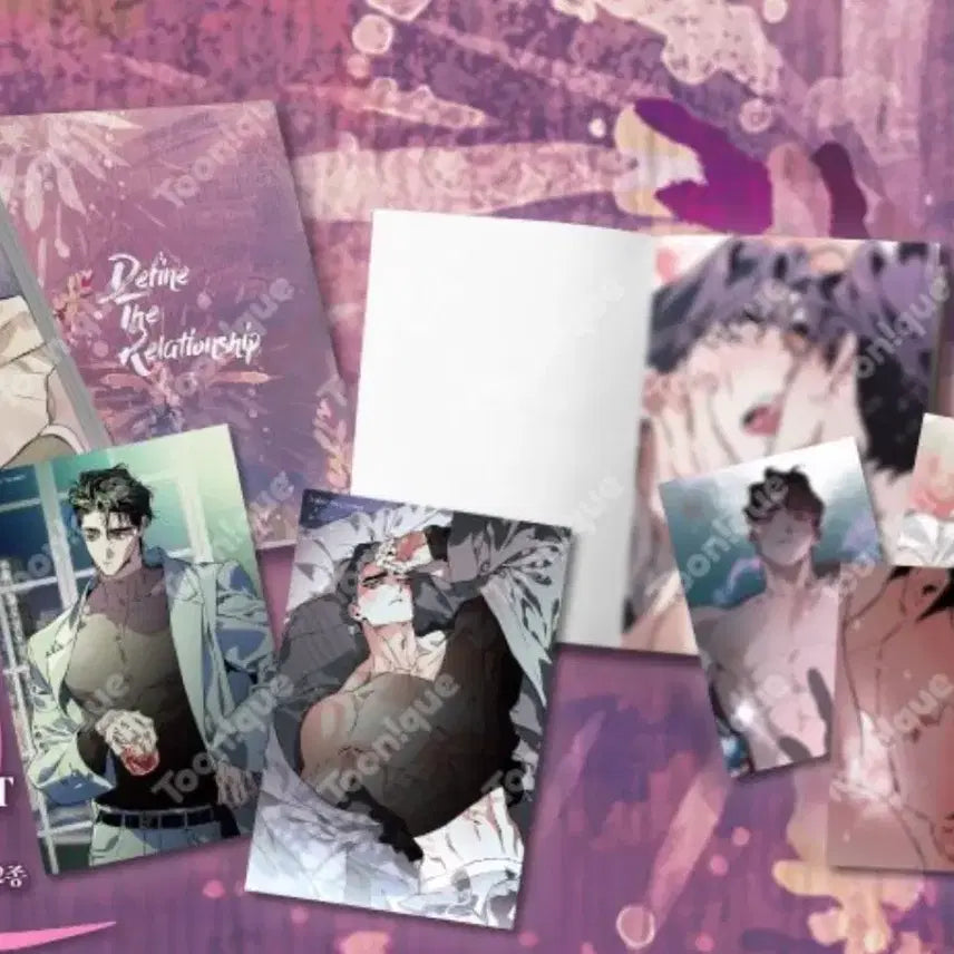 [BUNJANG] Toonique DTR Define The Relationship Illustration Postcard Book Sealed / 투니크 디티알 디파인 더 릴레이션십 DTR 일러스트 엽서북 미개봉 원가