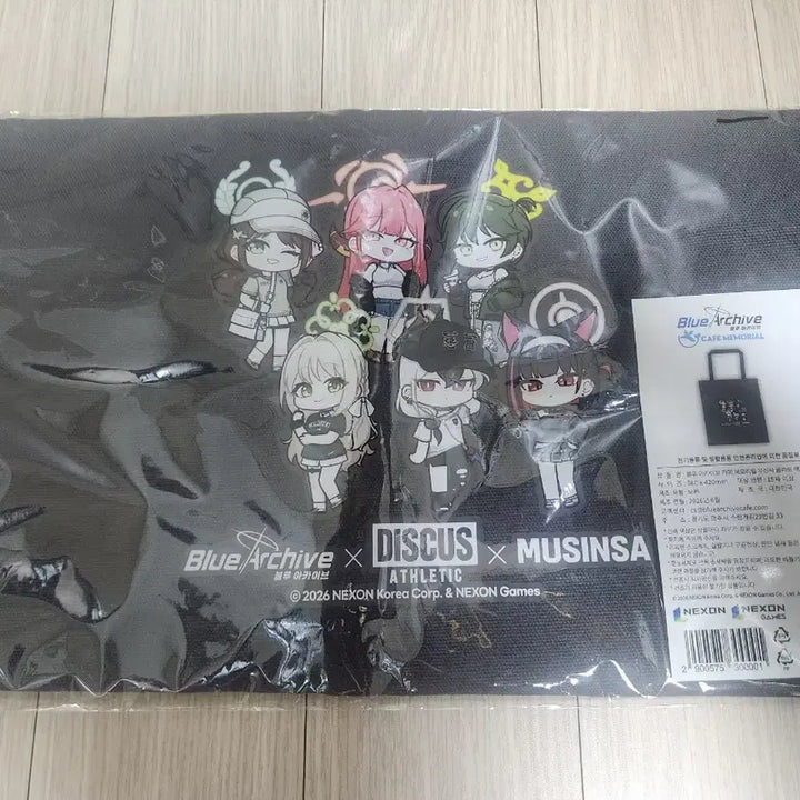 [BUNJANG] Blue Archive Musinsa Collaboration Eco Bag Sealed / 블루아카이브 카페 메모리얼 무신사 콜라보 에코백 미개봉