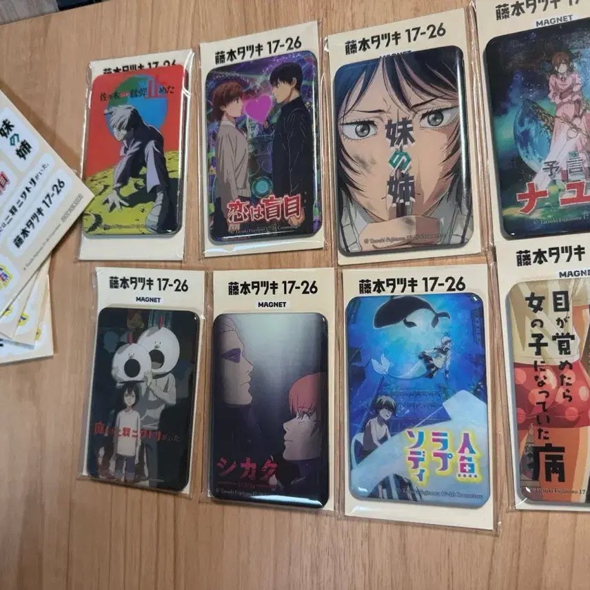[BUNJANG] Chainsaw Man Fujimoto Tatsuki Magnet &amp; Sticker Full Set (Unsealed) / [미개봉+전종세트] 체인소맨 후지모토 타츠키 17-26 마그넷 + 스티커