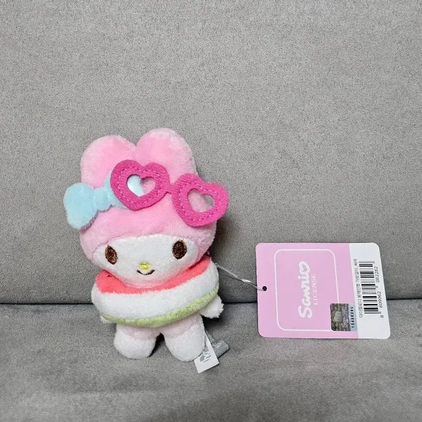 [BUNJANG] Sanrio My Melody Summer Tube Keychain Doll / 정품 산리오 마이멜로디 써머 튜브 키링 인형