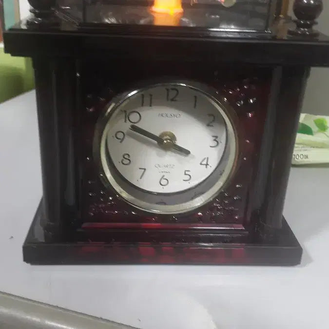 [BUNJANG] 1970s Japanese Rotating Plant Electric Clock / 회전하는 화초 시계/전기 작동