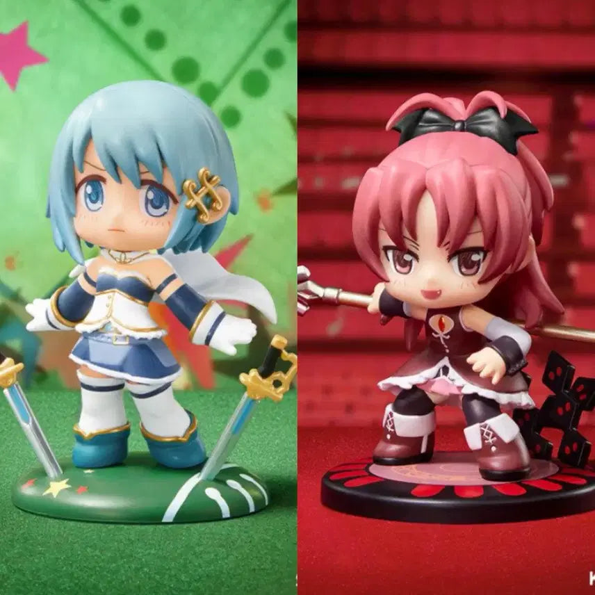 [BUNJANG] Pop Mart Puella Magi Madoka Magica Sayaka &amp; Kyoko Bundle Set / 마법소녀 마도카 마기카 팝마트 피규어 사야카+쿄코 일괄