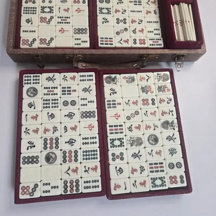 [BUNJANG] Vintage Mahjong Set Full Configuration Luxury Mahjong Set / 빈티지 마작 세트 풀구성 고급마작세트