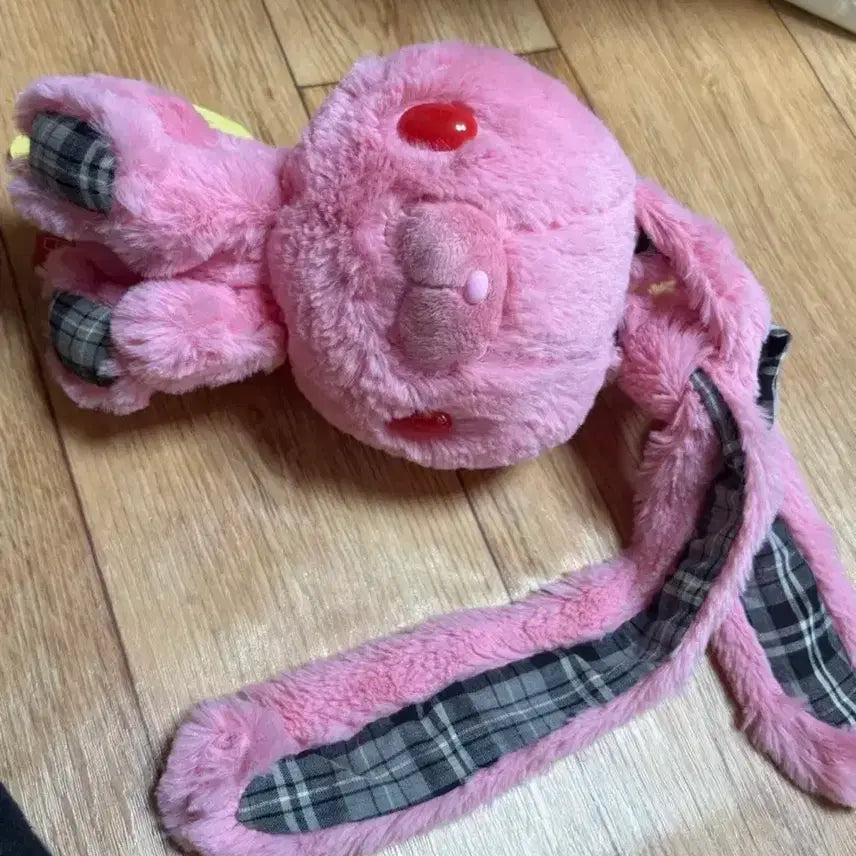 [BUNJANG] Rare Universal Rabbit Check Pink Doll / (급전) 희귀 범용토끼 유일매물 체크 핑크 인형